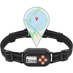 Black GPS Pet Tracker Collar
